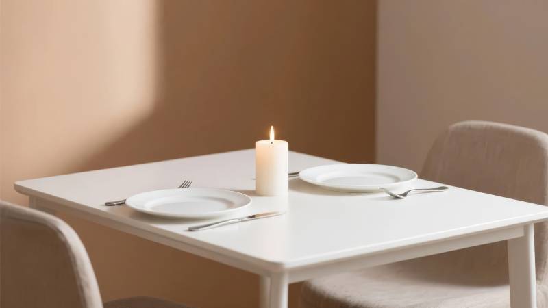 烛光晚餐静谧时光图片