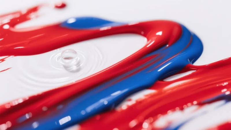 红蓝颜料交融图片