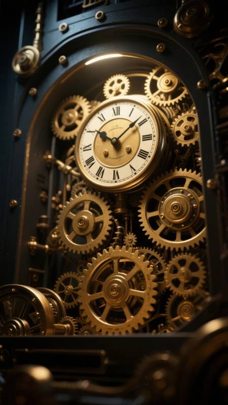 精密钟表机械图片