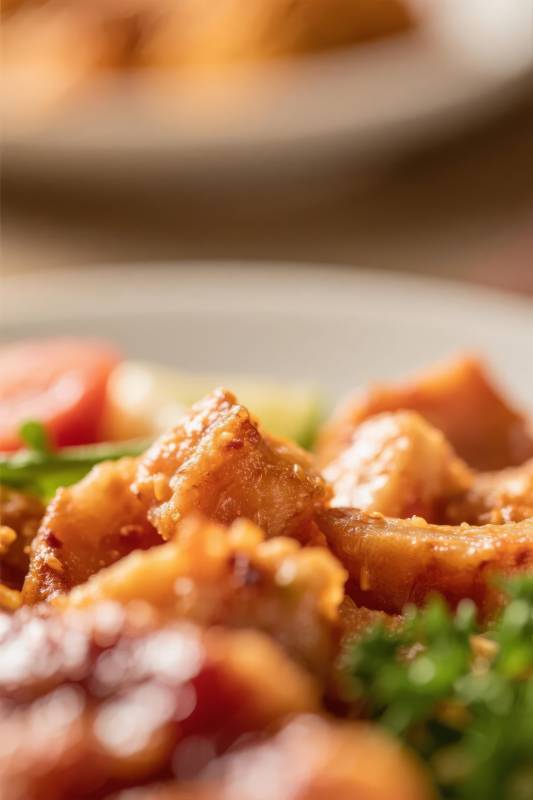 金黄酥脆炸鸡块图片