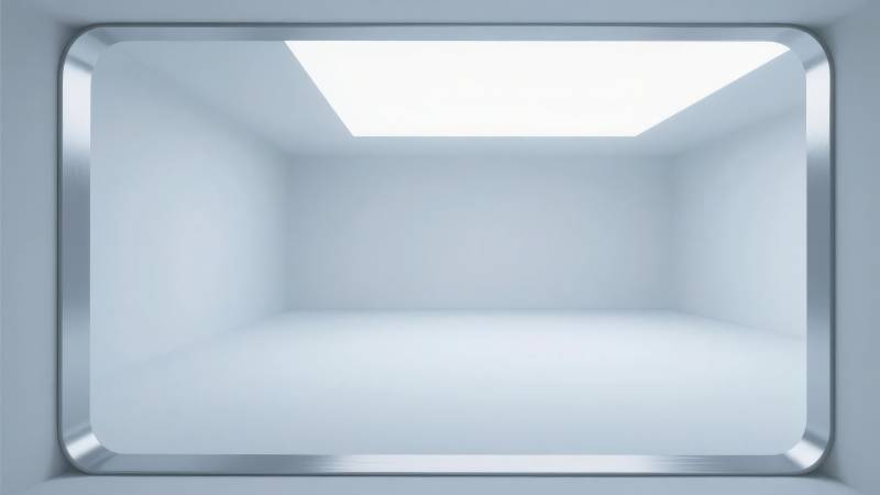 简约金属边框窗口图片