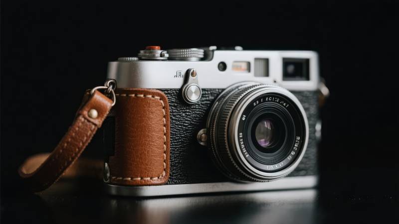 复古相机静物照图片