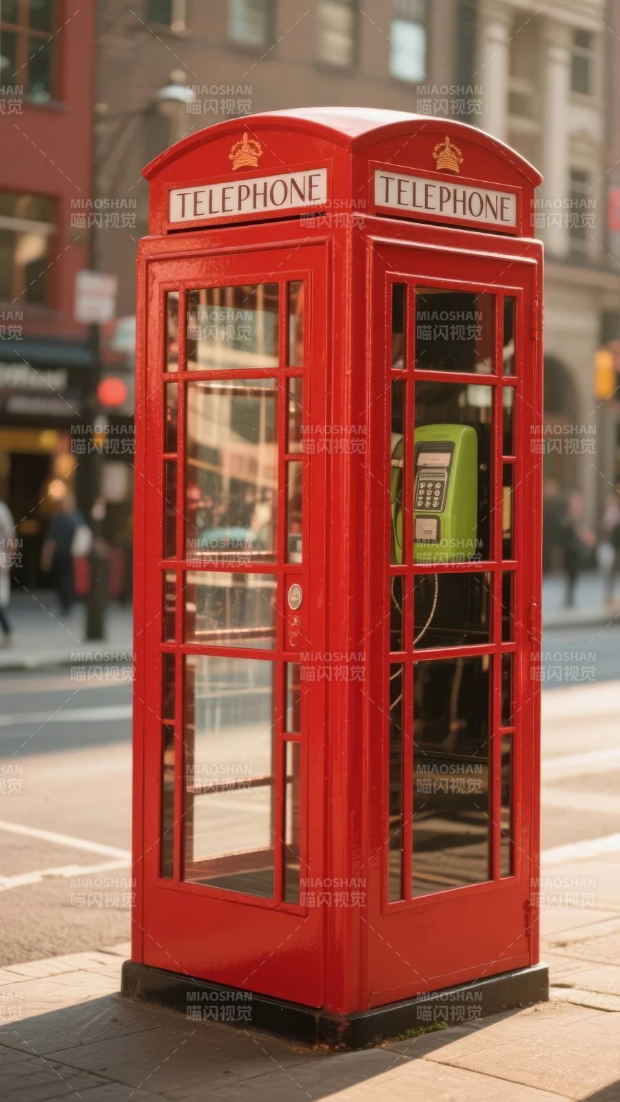 伦敦红色电话亭图片