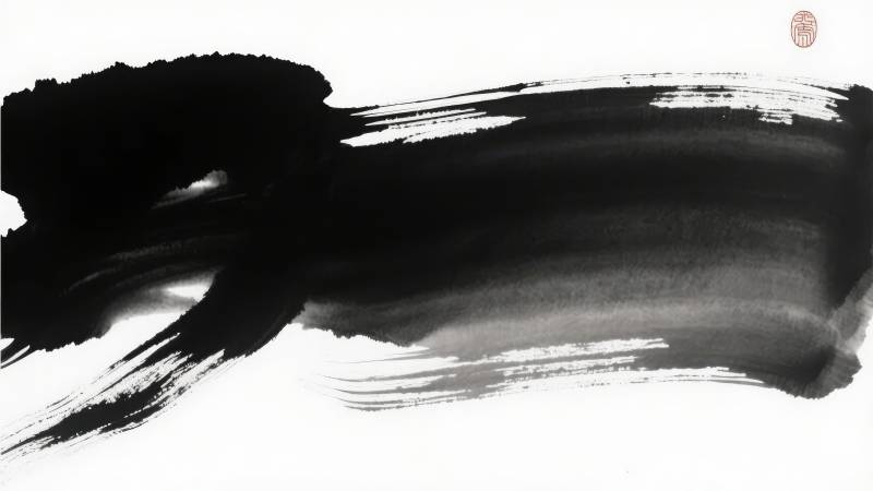 墨痕飞舞图片