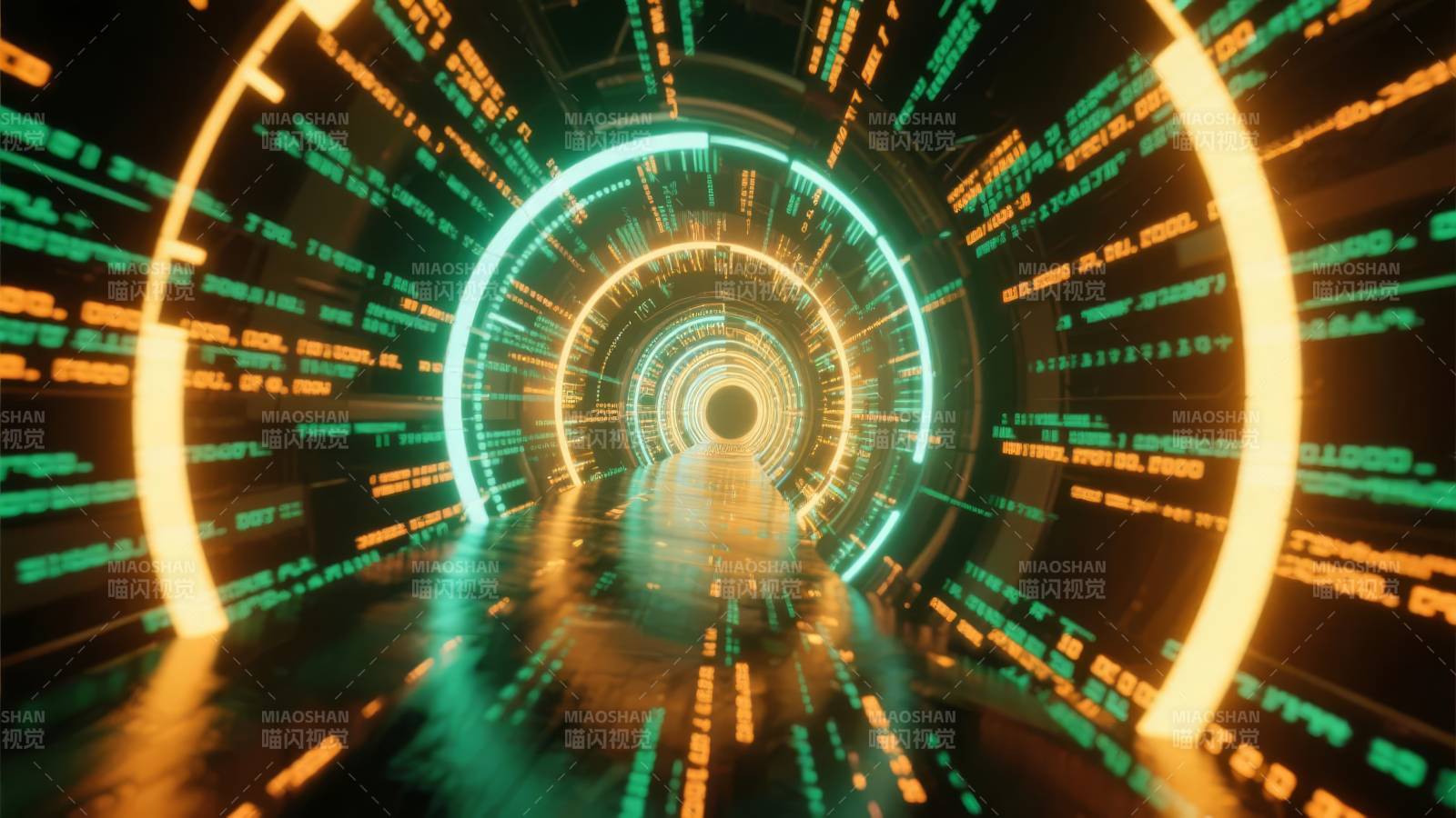 数字隧道穿梭图片