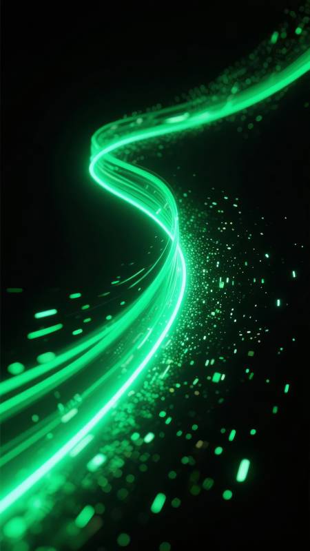 绿光流线图片