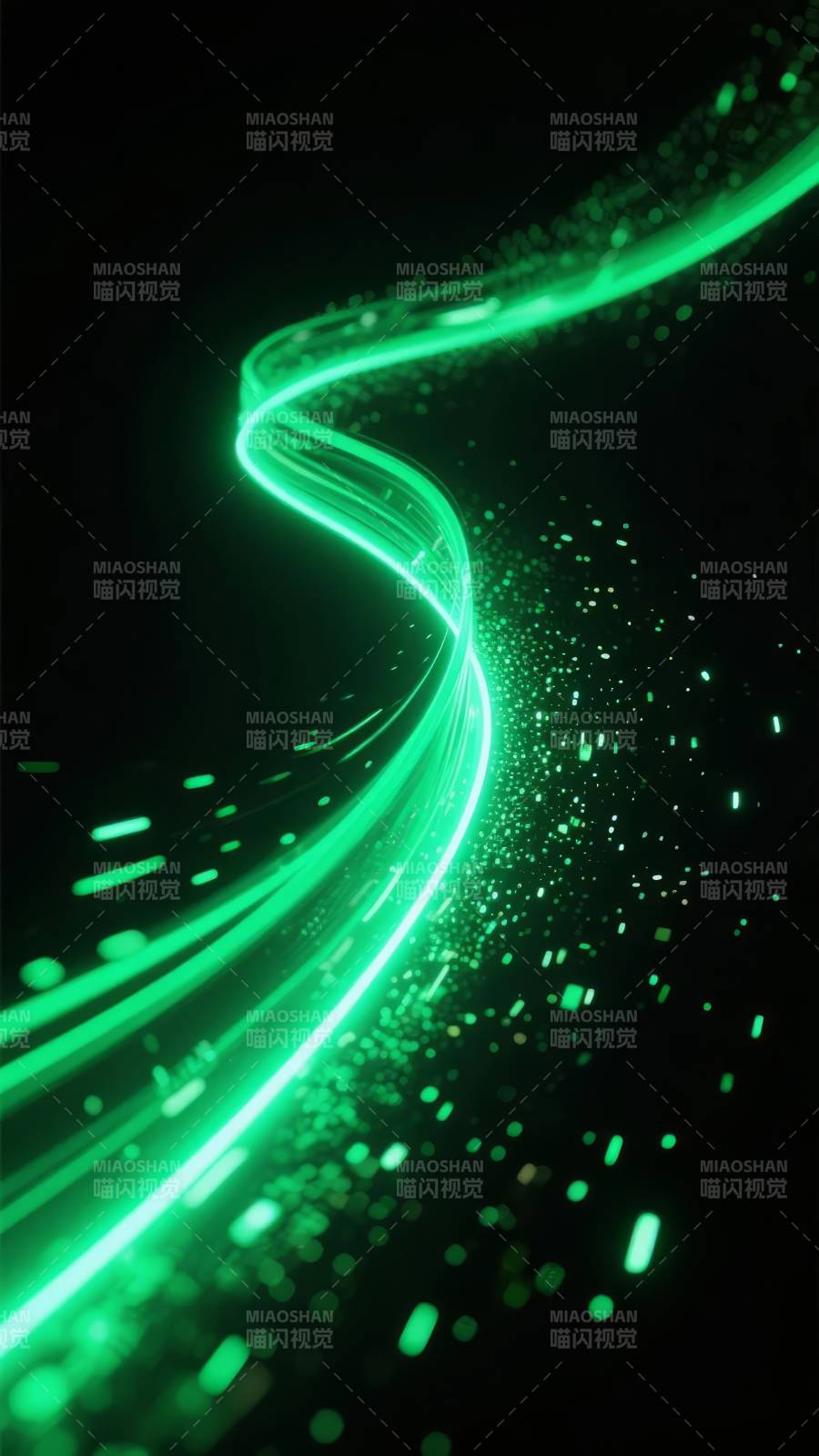 绿光流线图片