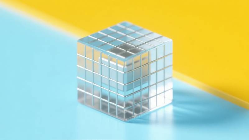 透明立方体艺术图片