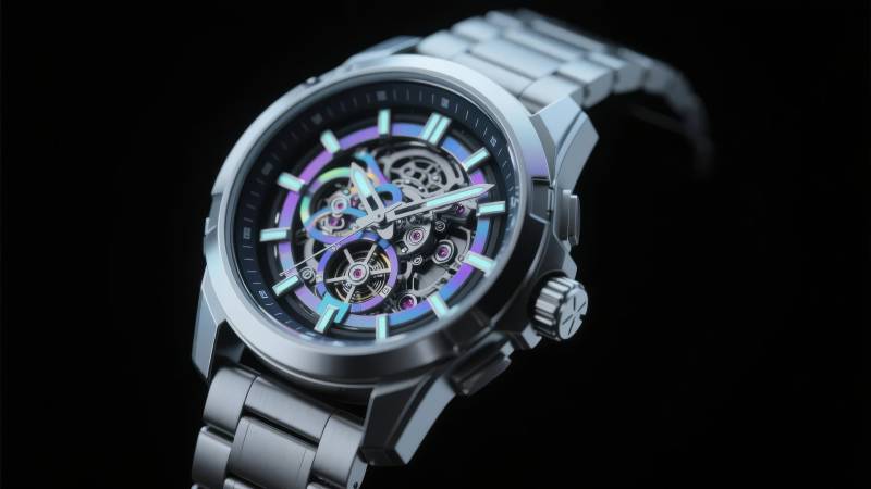 炫彩机械腕表图片