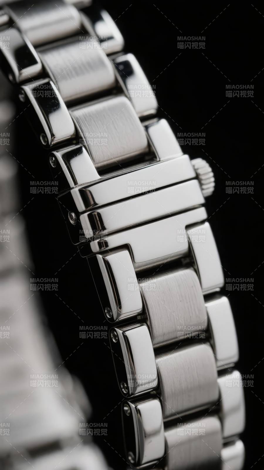 金属表带特写图片