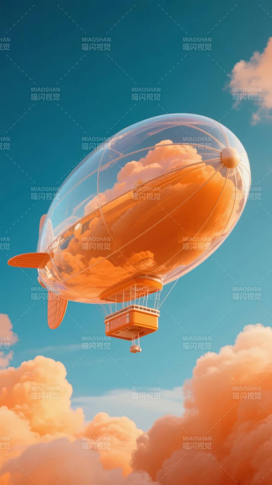 云中飞艇图片