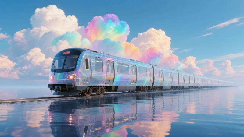 梦幻列车云海行图片