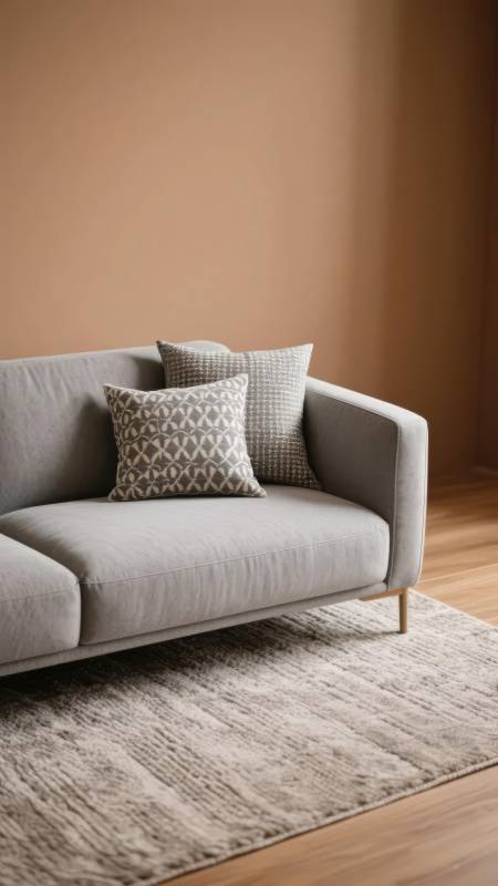 简约沙发静谧一角图片