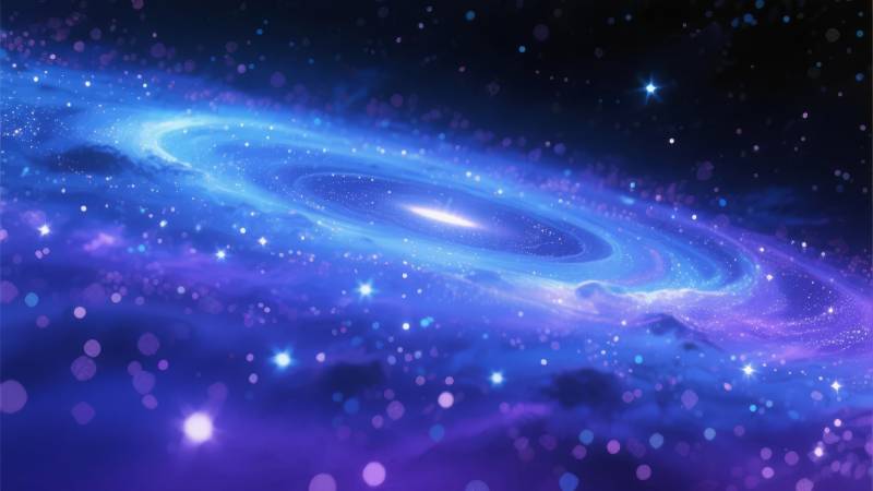 星河璀璨夜空图片