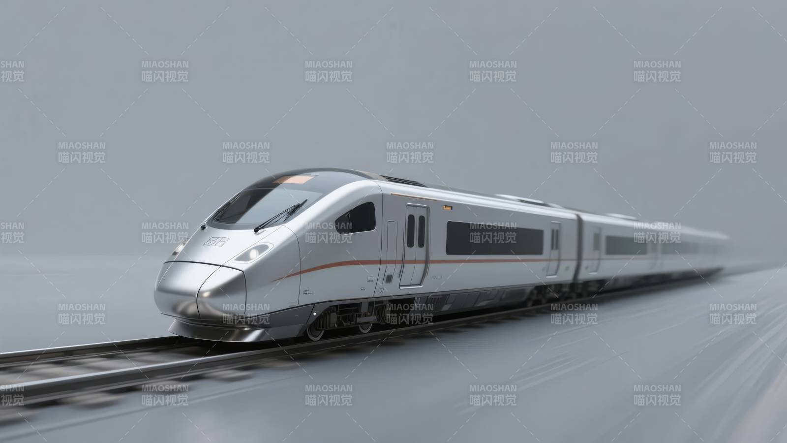 高速列车疾驰而过图片