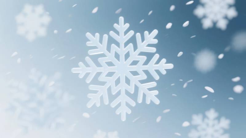 雪花纷飞冬日景图片