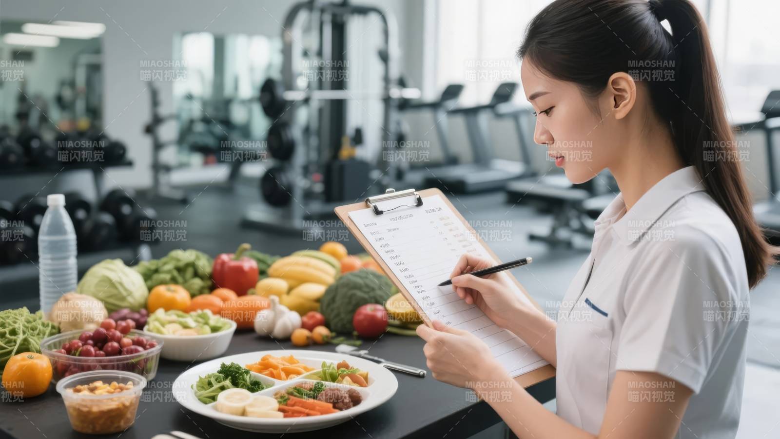 营养师记录饮食图片