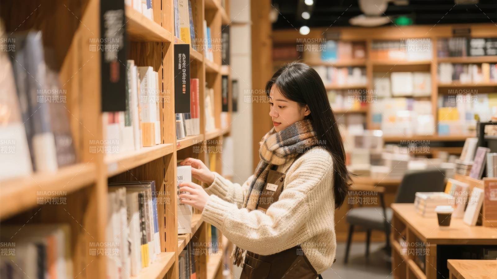 书店里的阅读时光图片