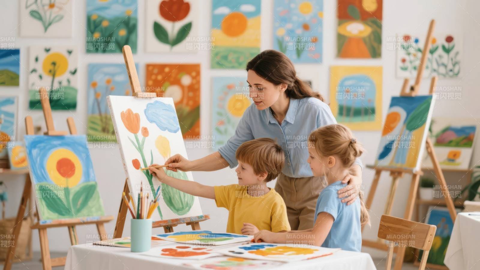 亲子绘画时光图片