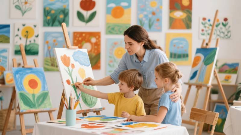 亲子绘画时光图片