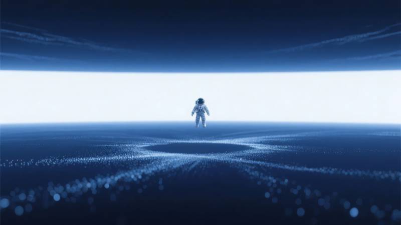 宇航员独行宇宙图片