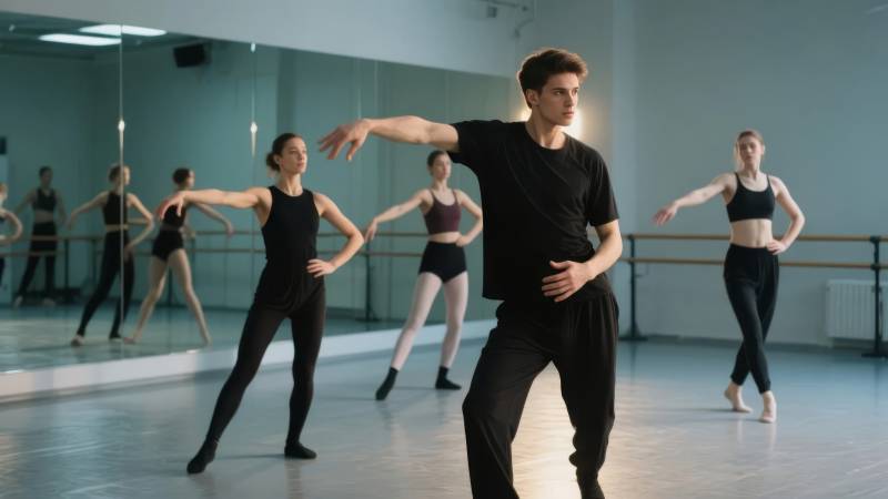 舞蹈教室练习中图片