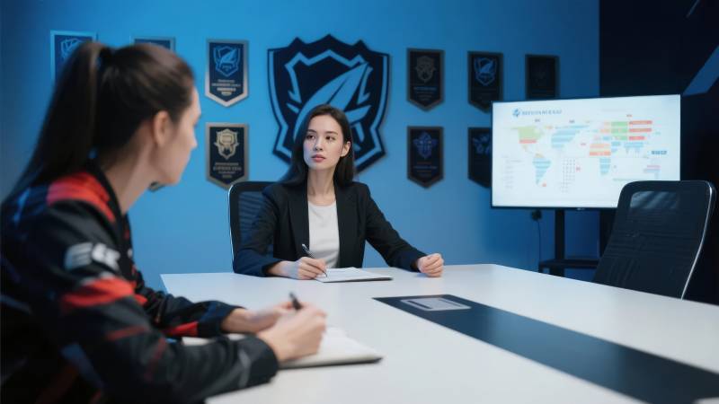 电竞战队战术会议图片