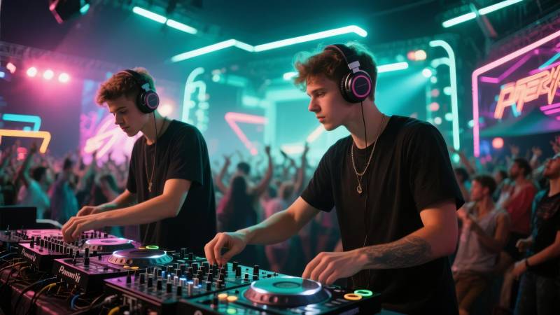 电音派对现场图片