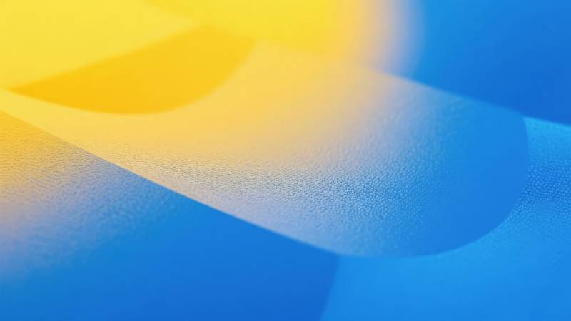 蓝黄渐变抽象艺术图片