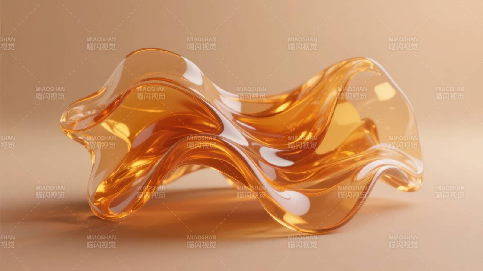 琥珀流光雕塑图片