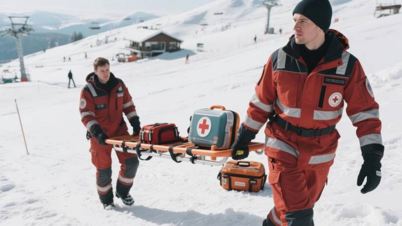 雪地救援行动图片