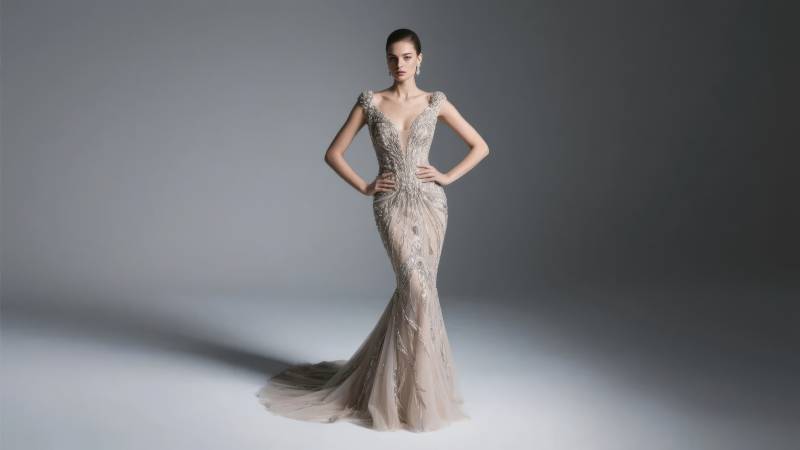 优雅新娘礼服展示图片