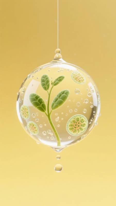 绿植水滴 生机盎然图片