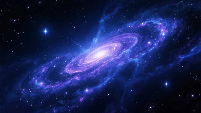 星河璀璨夜空图片