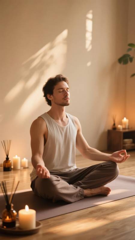 静心冥想时刻图片