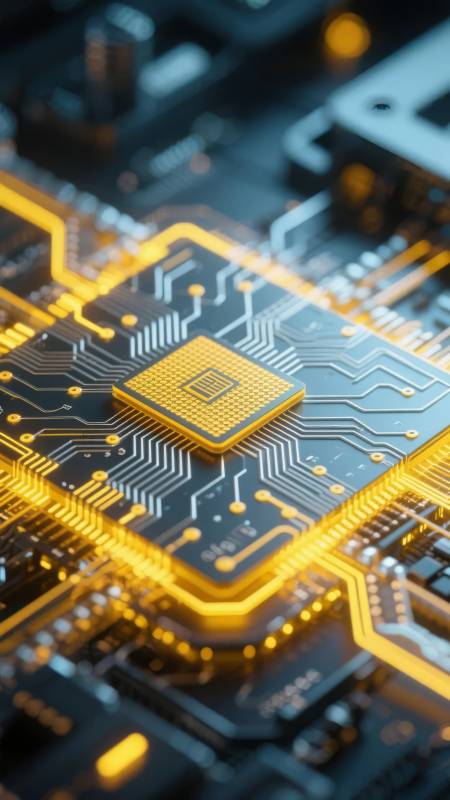 芯片电路光效图图片