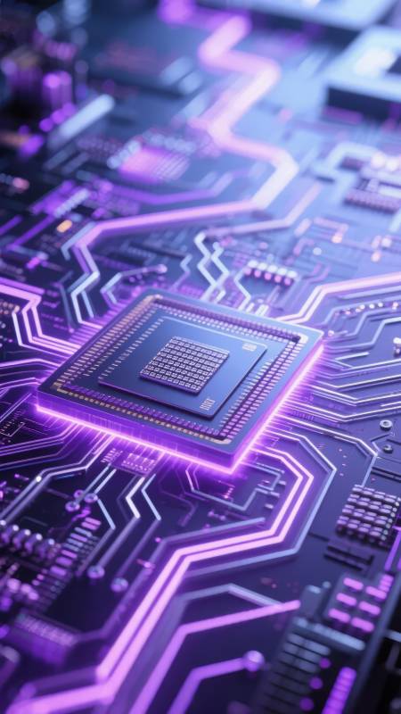 芯片电路光效图图片