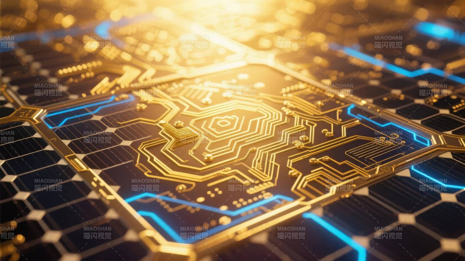 科技电路光效图图片