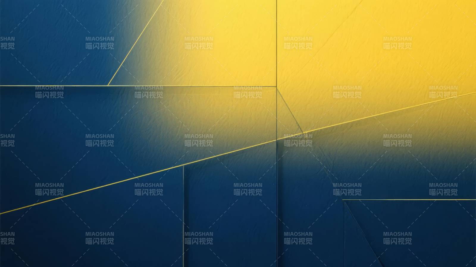 蓝黄几何光影图片