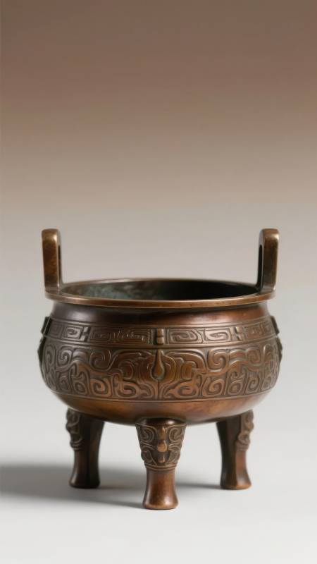 青铜鼎纹饰精美图片