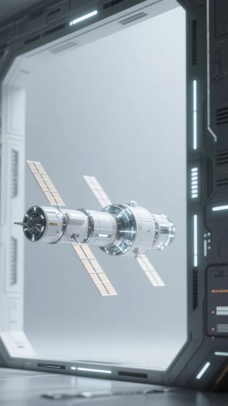 太空舱外景图片