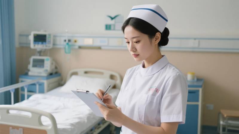 护士记录病历图片
