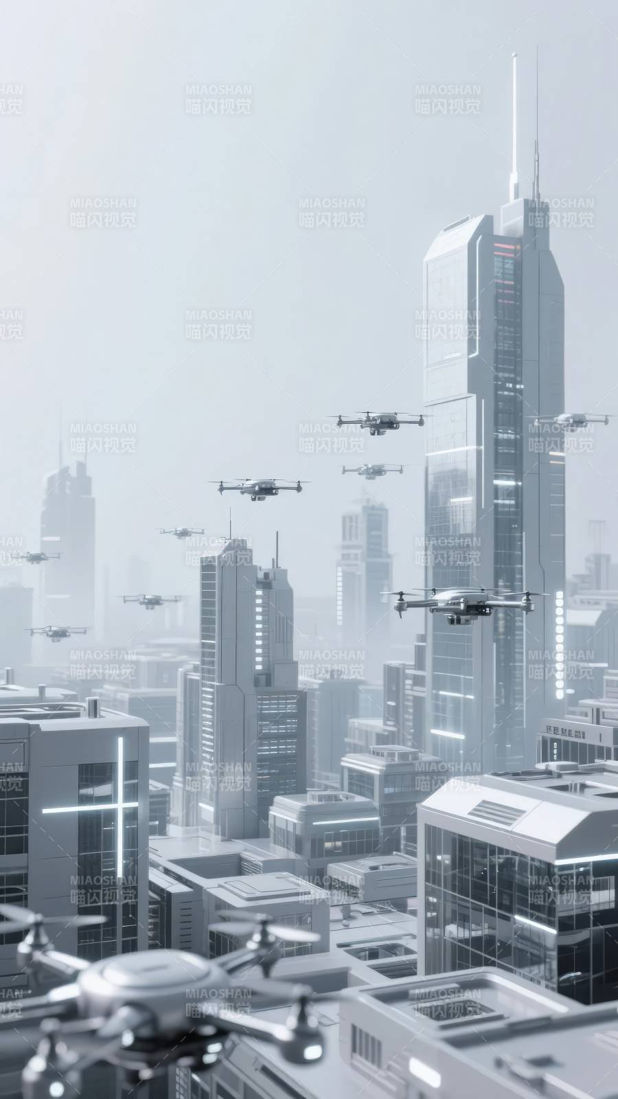 未来都市飞行器图片