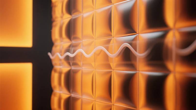 金色波纹光影艺术图片