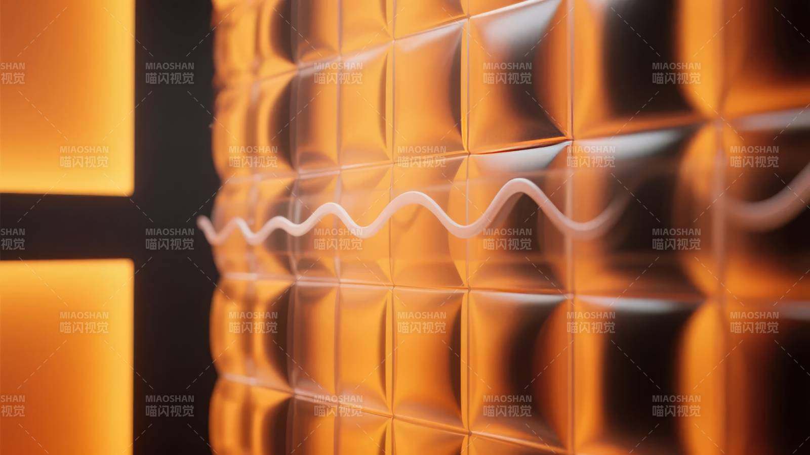 金色波纹光影艺术图片