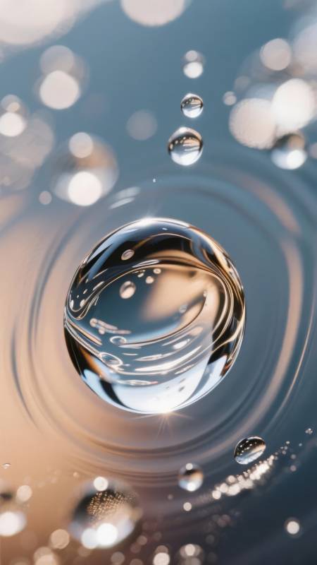 水滴涟漪图片