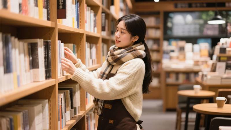 书店里的阅读时光图片