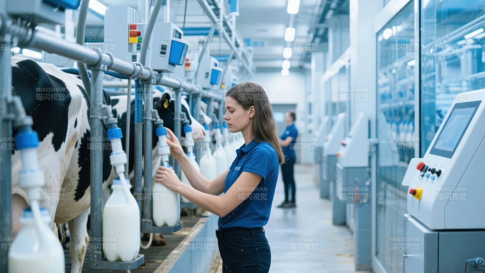 智能奶牛场作业图片