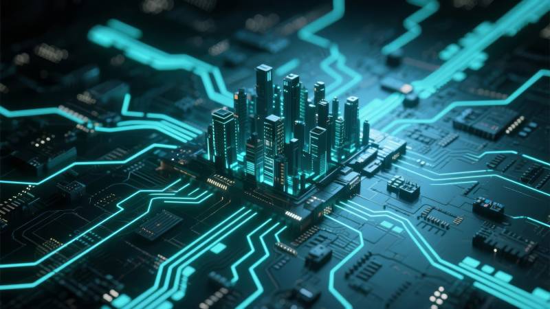 科技城市电路图图片