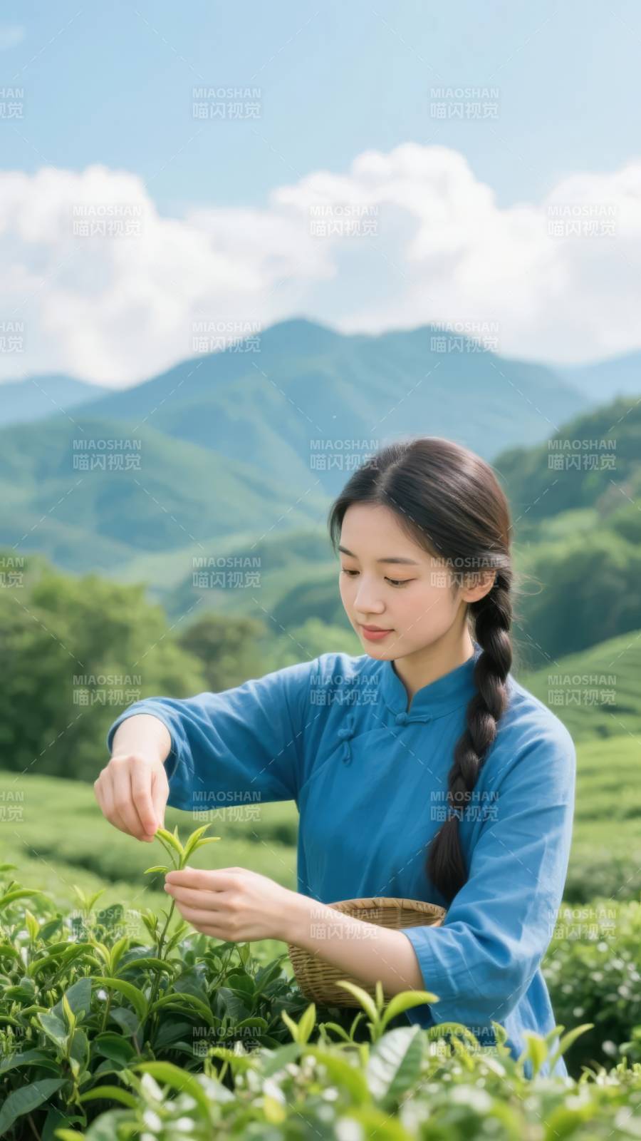 采茶姑娘图片